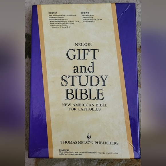 Other - New American Bible Gift and Study Bible NIB